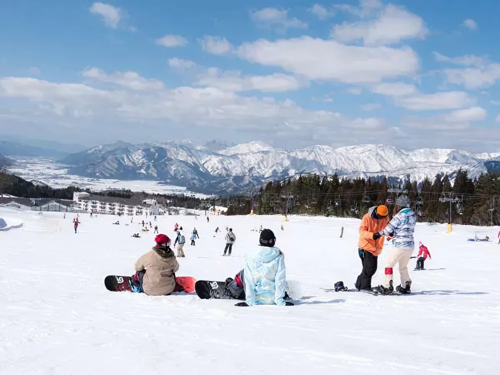 White season skiing