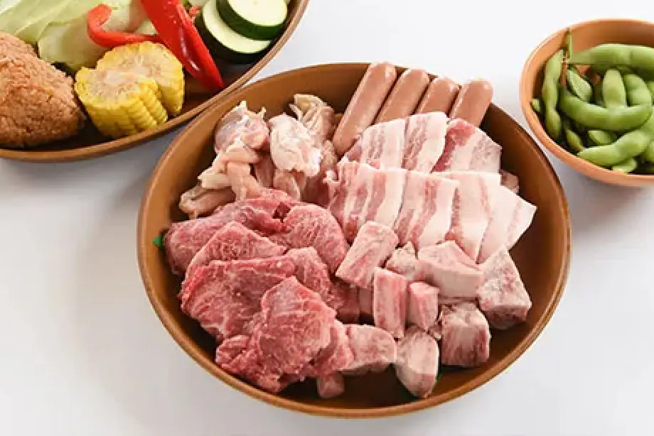 国産お肉の盛り合わせプラン