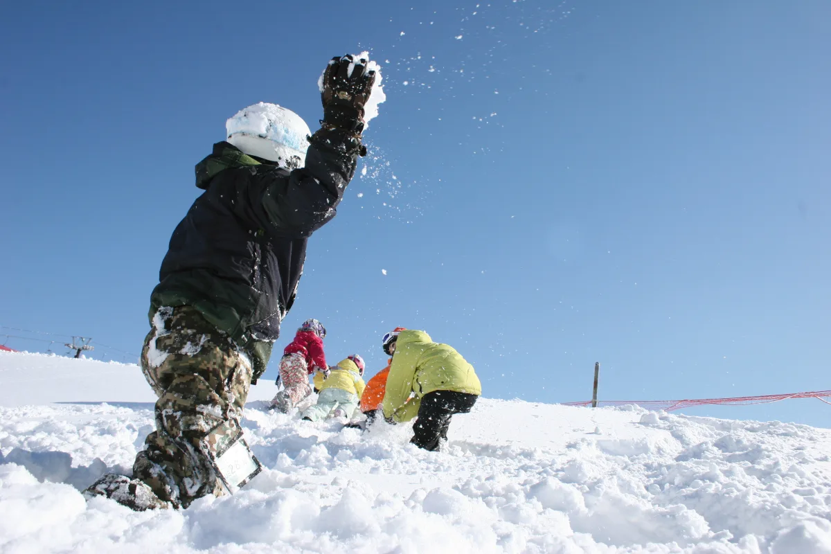 雪遊びエリア