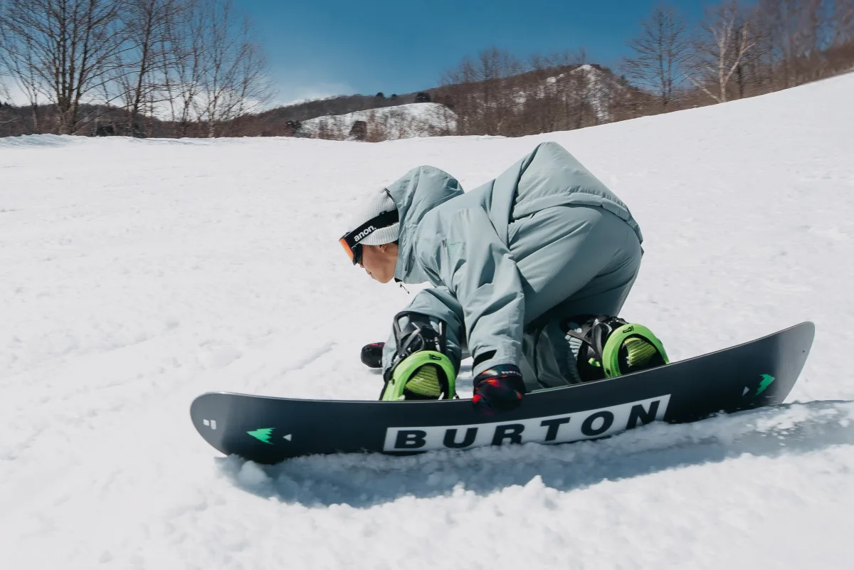 スノーボードはBURTON STEP ON®を採用